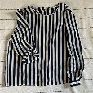 Vintage Valentino Silk Striped Blouse
